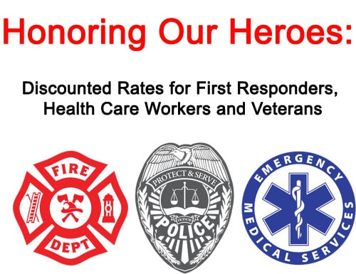 First Responders & Healthcare Workers Discount, Tickets